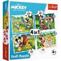 Trefl 4in1 Puzzle Disney Standart Karakterleri  (28,5x20,5cm)